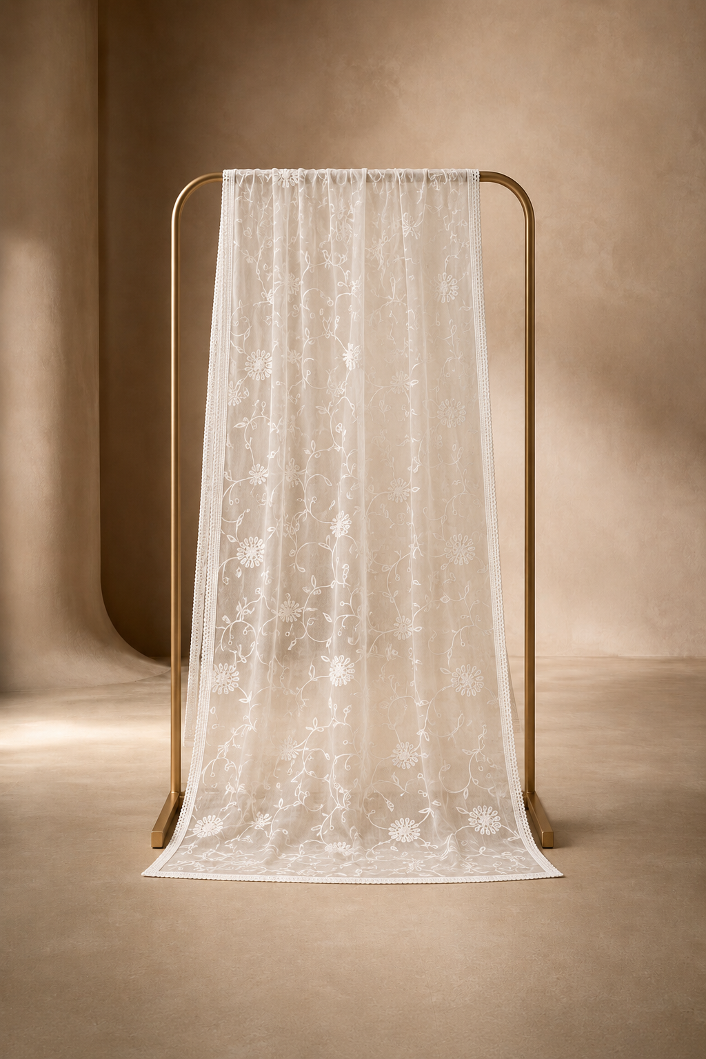 Gul Jaal Chikankari Chiffon Dupatta
